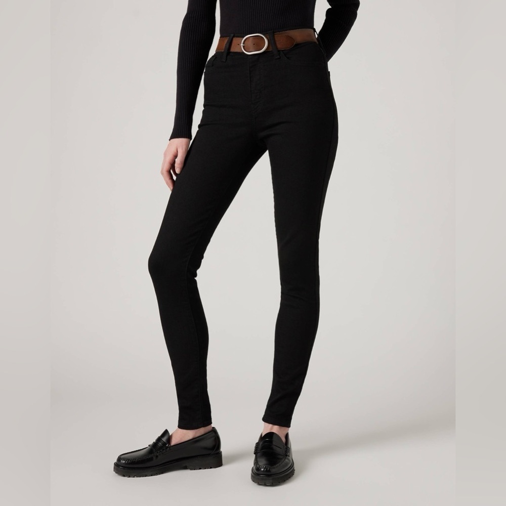 Hudson Black Skinny Jeans Stretch Denim Mid Rise Size 29